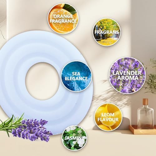 Abvsdu 12 PCS Replacement Fragrance Disc Towel Warmer Bucket Fragrance Screened Pads, Suitable for Towel Warmer Buckets, 6 Flavors