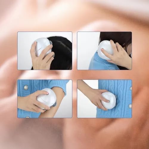 Electric Scalp Massager Rechargeable Cordless Head Massager for Stress Relief & Deep Relaxation, IPX7 Waterproof, 3 Modes, 2 Styles 8 Silicone Claws, Anti-Tangle, USB-C, Self-Care Gift for Women & Men