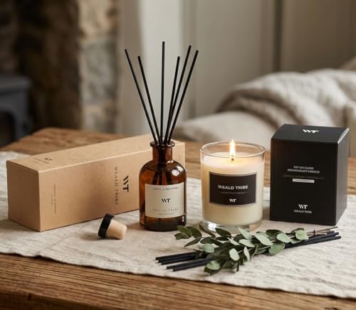 Eucalyptus & Mint Scent Reed Diffuser Set for Bathroom Room Decor - Image 6