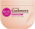 eos Cashmere Whipped Oil Body Butter, Pink Champagne, 72 Hour Weightless Moisture For Dry Skin, Rich Formula and Deep Hydration, Body Care, 12 oz by eosproducts