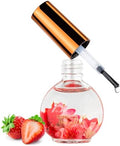 JIASHENG Cuticle Oil, Strawberry Nail Oil Infused with Real Flowers 15ml by JiashengDirect