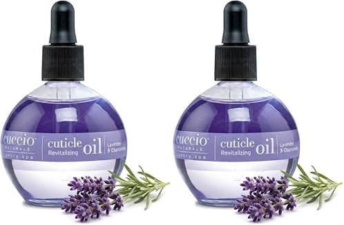 Cuccio Naturale Lavender & Chamomile Revitalizing Cuticle Oil, Lightweight Fast-Absorbing Hydrating Nail & Cuticle Conditioner, Cold-Pressed Oils + Vitamin E, 2.30 Fl Oz (Pack of 2) by PothosHealthandWellness