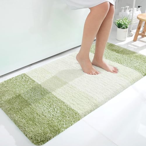 OLANLY Bathroom Runner Rug 40x24, Extra Soft Absorbent Microfiber Bath Rugs by OLANLY