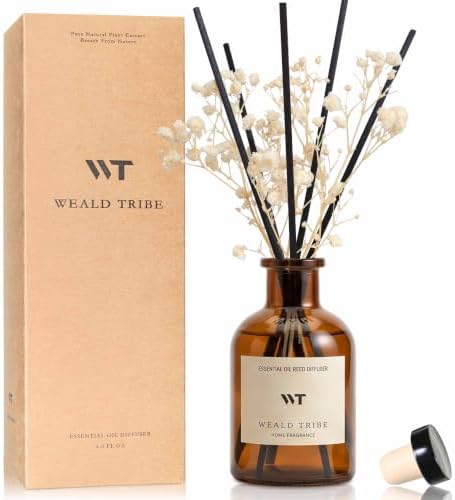 Coconut & Vanilla Scent Reed Diffuser Set for Bathroom Decor by WEALD+TRIBE