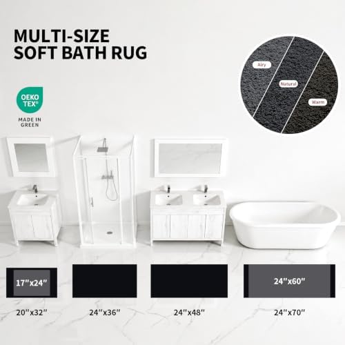 ILANGO Bathroom Rugs 24" × 17", Extra Soft Absorbent Microfiber Bath Rugs - Image 4