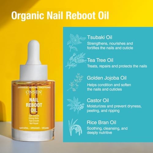 ONSEN Secret Nail Reboot Duo - Treatment for Damaged Nails - Natural Nail Care & Cuticle Repair - Visible Results For Perfect Nails, Cuticle Conditioner Cream 30ml & Nail Reboot Oil 35ml - Image 4