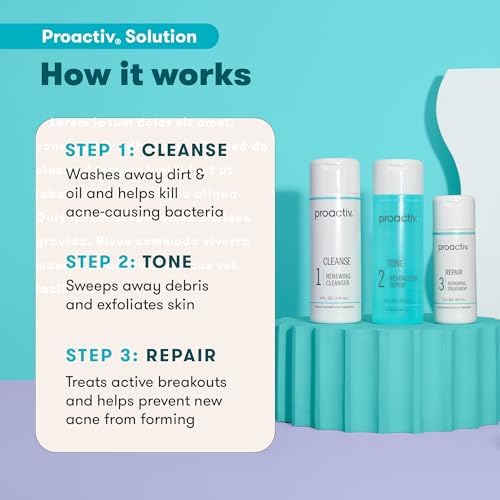Proactiv 3 Step Acne Treatment - Benzoyl Peroxide Face Wash, Repairing Acne Spot Treatment for Face And Body, Exfoliating Toner - 60 Day Complete Acne Skin Care Kit - Image 3