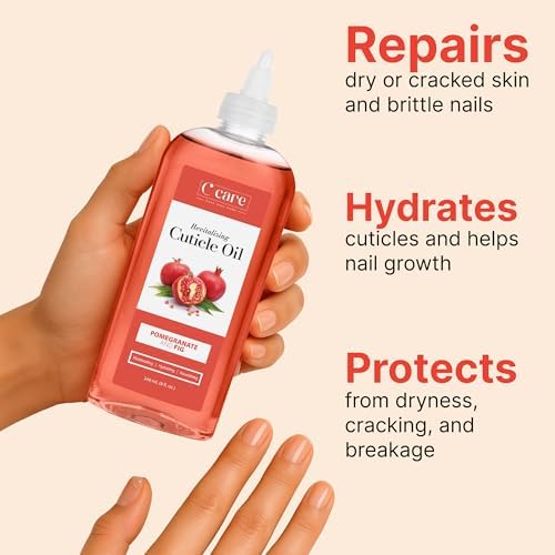 C CARE Pomegranate and Fig Cuticle Oil For Nails - Repairs Cuticles Overnight - Moisturizes and Strengthens Nails and Cuticles - 8oz - Image 3