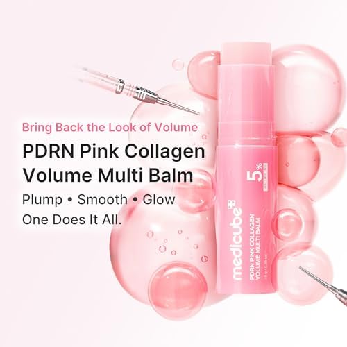 medicube PDRN Pink Collagen Volume Multi Balm Stick - Face & Body Balm | Volufiline, PDRN, NAD, Collagen - Under-Eyes, Neck, Forehead, Smile Lines, Lips, Plumping & Radiance for Line Care, K-Beauty - Image 2