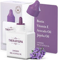 THERAPISPA Nail & Cuticle Oil with Avocado, Jojoba, Biotin & Vitamin E – Nourishes Cuticles, Strengthens Nails & Supports Nail Growth (Lavender, 2.0 fl oz) by THERAPISPA