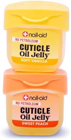 Nail-Aid Cuticle Oil Jelly, Press-On Friendly Non-Drip Cuticle Treatment for Dry Cracked Cuticles and Hangnails, Collagen + Vitamin E, CleanClick™ Secure Flip-Top Cap, Petroleum-Free (Pack of 2) - Image 4