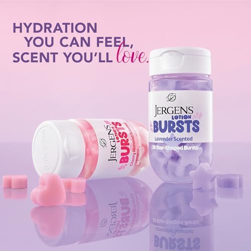 Jergens Cherry Almond Lotion Bursts, Squishy Heart-Shaped Moisturizer Bursts, Lotion Gifts for Teens, 38 Ct (Pack of 2) - Image 4