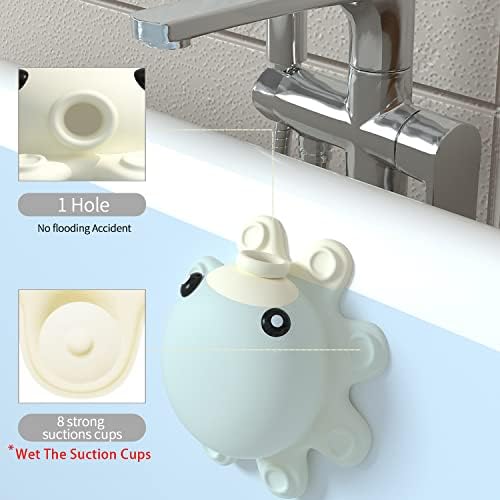 Bathtub Overflow Drain Cover Tub - tub Overflow Drain Cover, Soak Bath Overflow Drain Cover, Bathroom Spa Accessories, Adds Inches of Water for Deeper Bath (Silicone, Creamy-White) - Image 2