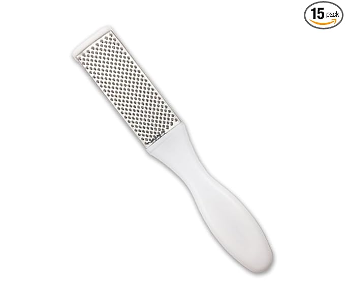 Professional Foot Files Callus Remover,Foot Scrubber for Dead Skin,Stainless Steel Foot Rasp-White(1 Pack)