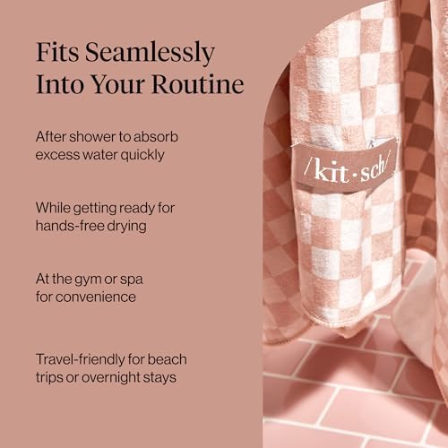 Kitsch XL Microfiber Hair Towel Wrap for Women - Image 6