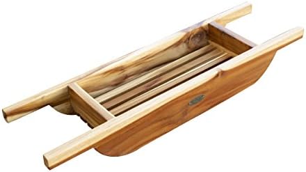 EcoDecors 29 Inch Bathtub Caddy Tray and Eleganto 8 Piece Bathroom Amenities Set - Image 4