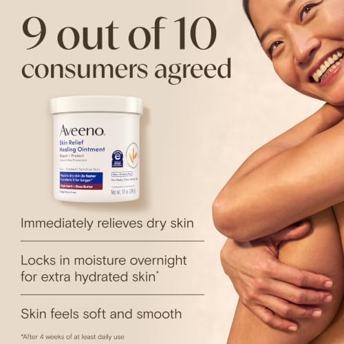 Aveeno Skin Relief Healing Ointment, Fragrance-Free, Jar 14 Ounce (Pack of 12) - Image 6