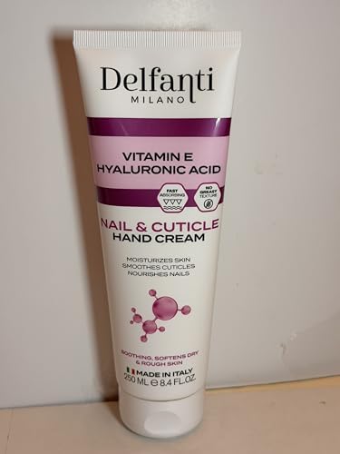Nail and Cuticle Hand Cream with Vitamin E and Hyaluronic Acid, 8.4 Fl oz by Unknown