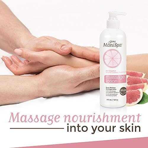 Gena Mani Spa Massage Lotion - Deep Moisturizing Body Lotion for Massages Therapy with Argan Oil, Massage Cream for Hands, Feet & Body, 16 fl oz - Image 2