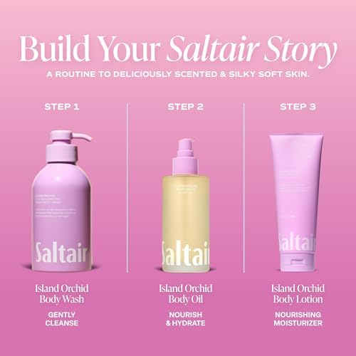 Saltair Body Oil – Silky After Shower and Bath Dry Oil for Women and Men – Non-Greasy, Well-Absorbing Moisturizer for Hydrating Dry Skin – Island Orchid Scent, 4oz (Pack of 2) - Image 6