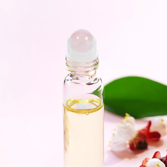 NOLITOY 6Pcs Essential Oil Roller Balls Inserts, Natural Gemstone Aromatherapy Roller Inserts for 0.34 oz (10ml) Glass Bottles