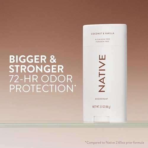 Native Aluminum Free Deodorant & Body Wash Bundle Contains Naturally Derived Ingredients, For Women & Men, Coconut & Vanilla Scent, 2.65 oz & 18 oz (Pack of 2) - Image 3