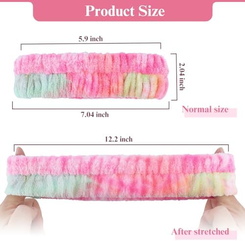 YGQQOY Headband for Washing Face, 2Pcs Spa and Makeup Headband - Image 2