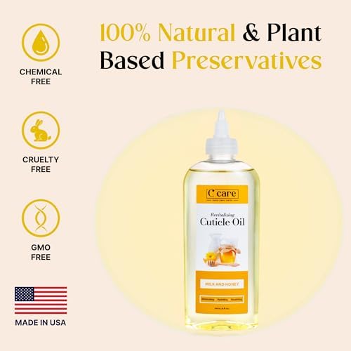 C CARE Milk and Honey Cuticle Oil For Nails - Repairs Cuticles Overnight - Moisturizes and Strengthens Nails and Cuticles - 8 oz - Image 2