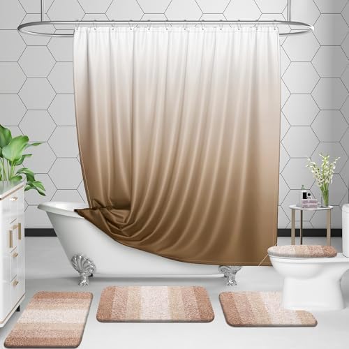 OLANLY Luxury Toilet Rugs U-Shaped 24x20, Soft Absorbent Microfiber Mat - Image 2