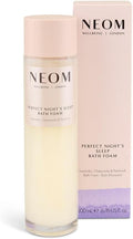 NEOM Perfect Night's Sleep Bath Foam, 200ml I Lavender, Sweet Basil & Jasmine I 100% Natural Fragrances I 16 Other Essential Oils I Soothing Aloe and Sweet Almond Oil I Blended in The UK