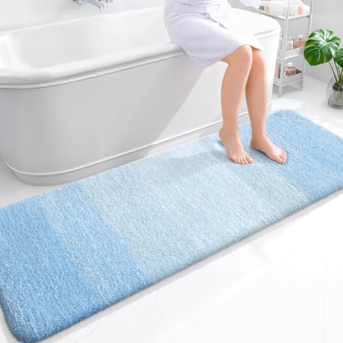 OLANLY Bathroom Runner Rug 70x24, Extra Soft Absorbent Microfiber Bath Rugs by OLANLY