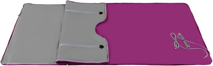 Sauna Blanket, 110V 650W Far Infrared Sauna Blanket Sauna Bag Body Shaper Blankets 35-80℃/ 95-176℉ Portable Saunas Bag Body Shaper Blankets for Beauty Salons, Spas (Purple+Zipper Style)