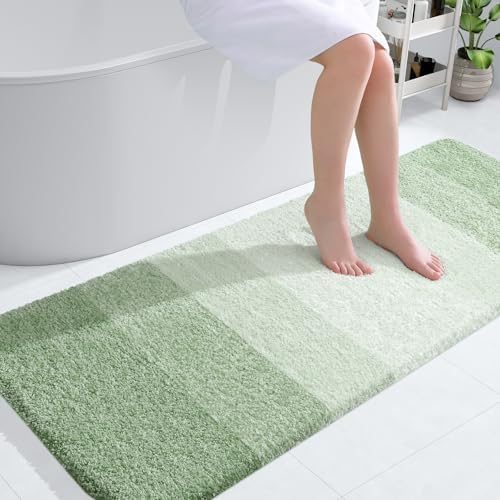 OLANLY Large Bathroom Rugs 50x30, Extra Soft Absorbent Microfiber Bath Rugs by OLANLY