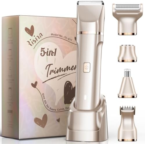 Risina 5-in-1 Bikini Trimmer for Women, Birthday Gifts for Women, Gift Set by Risina