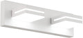 SineRise LED Modern Bathroom Vanity Light Fixtures (2-Light, 15.5-Inch, Dimmable), Matte White Modern Acrylic Bathroom Wall Lighting Fixtures Over Mirror (Cool White 6000K)