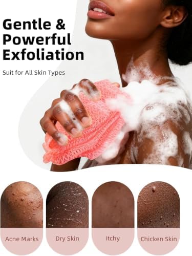 Cleangor 3Pcs African Net Sponge Authentic with Knots - Exfoliating Body - Image 2