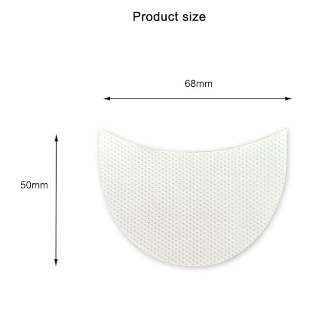 Faiteary 150pcs Eyeshadow Shields, Lint Free Eyeshadow Stencil Gel Pad Under Patches, Prevent Makeup Residue for Eyelash Extensions, Eyeliner, Lip and Tinting Makeup
