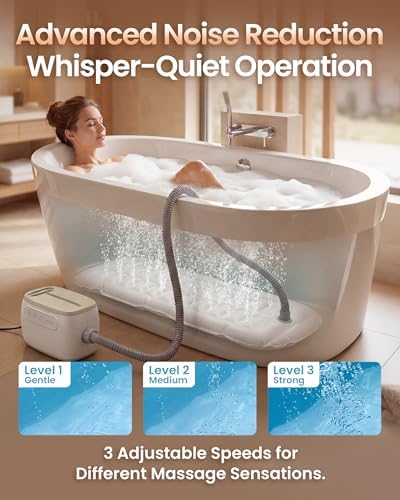 Upgraded Constant Temperature Bubble Bath Mat，Home Bathtub Massage Mat - Image 3