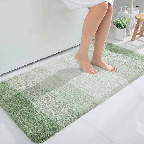 OLANLY Bathroom Runner Rug 47x24, Extra Soft Absorbent Microfiber Bath Rugs by OLANLY