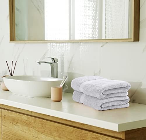 Utopia Towels 8 Piece Luxury Towel Set – Majestic Plush, Super Absorbent & Quicker-to-Dry, Thick 100% Ring Spun Cotton Towels for Bathroom, Spa & Hotel – 2 Bath, 2 Hand, 4 Washcloths, Silver - Image 6