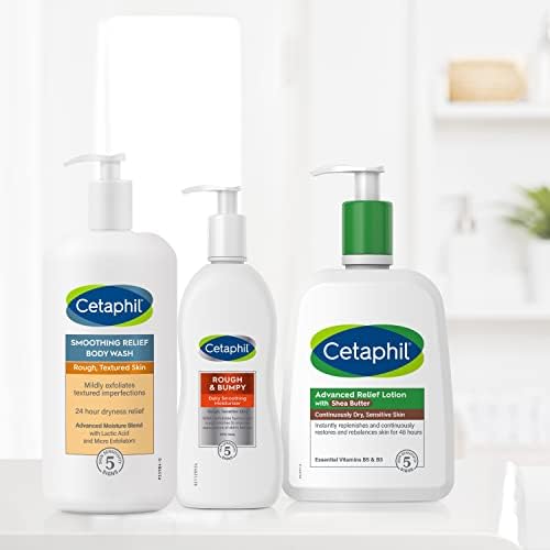 Cetaphil Body Wash,Smoothing Relief Exfoliating Body Wash,Mildly Exfoliates To Smooth Rough,Textured Skin,24 Hour Dryness Relief,For Sensitive Skin,20 oz,(Pack of 2) - Image 5