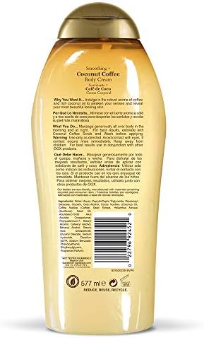 OGX Smoothing + Coconut Coffee Body Cream 19.5 oz - Image 2