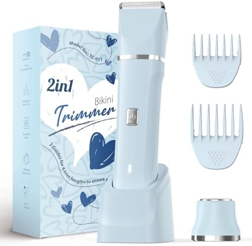 Risina 2-in-1 Bikini Trimmer for Women, Travel Razors, Beach Essentials by Risina