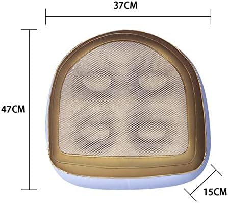 Inflatable Hot Tub Seat Booster with Suction Cups & Mesh Cover, Dual Use Inflatable Hot Tub Cushion Seat, Non Slip Blow Up Pillow Hot Tub Chairs Accessories for Adults Elderly Spa Bathtub - Image 5