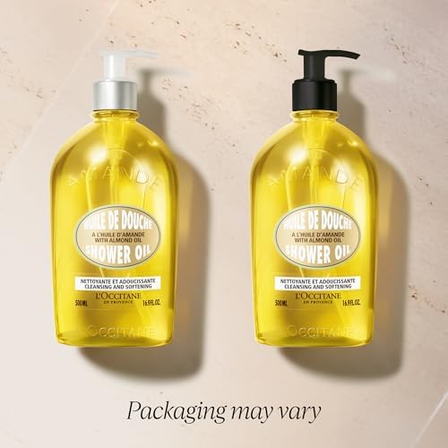 L'OCCITANE Almond Shower Oil, Cleansing Body Wash & Shaving Base, Vegan - Image 2