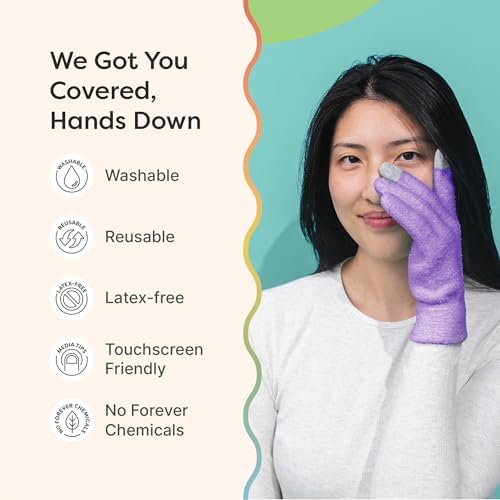 ZenToes Moisturizing Gloves for Dry Hands, Media Tips, Fuzzy, 1 Pair - Image 6