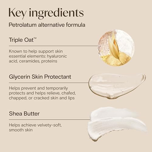 Aveeno Skin Relief Healing Ointment, for Extra Dry, Cracked & Sensitive Skin, 72-Hour Protectant with Triple Oat, Shea Butter & Glycerin, Fragrance-Free for Body, Face, Hands, Lips 7.2 oz - Image 5