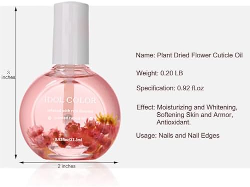 Flowery Scented Cuticle Oil, Infused with Real Flowers, Cuticle Revitalize Oil, Cuticle Remover - Cuticle Softener (0.92 fl.oz, CHERRY) - Image 7