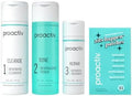 Proactiv 3 Step Acne Treatment w/ Pimple Patches - Benzoyl Peroxide Face Wash, Repairing Acne Spot Treatment for Face and Body, Exfoliating Toner - 90 Day Complete Acne Skin Care Kit + Pimple Patches by Proactiv
