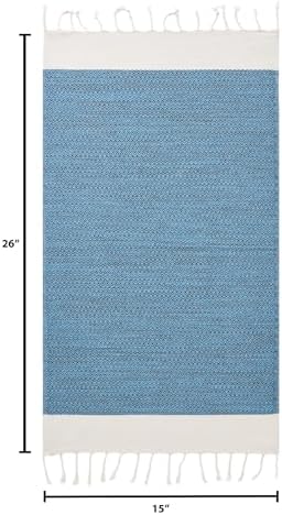 BAY LAUREL Turkish Hand Towel – Pack of 2 | Soft & Absorbent Decorative Towels for Bathroom, Hand, Face, Hair, Gym, Yoga, SPA, Kitchen & Tea | Boho Decor (Turquoise, Diamond 15x26 Inches (Set of 2) - Image 5